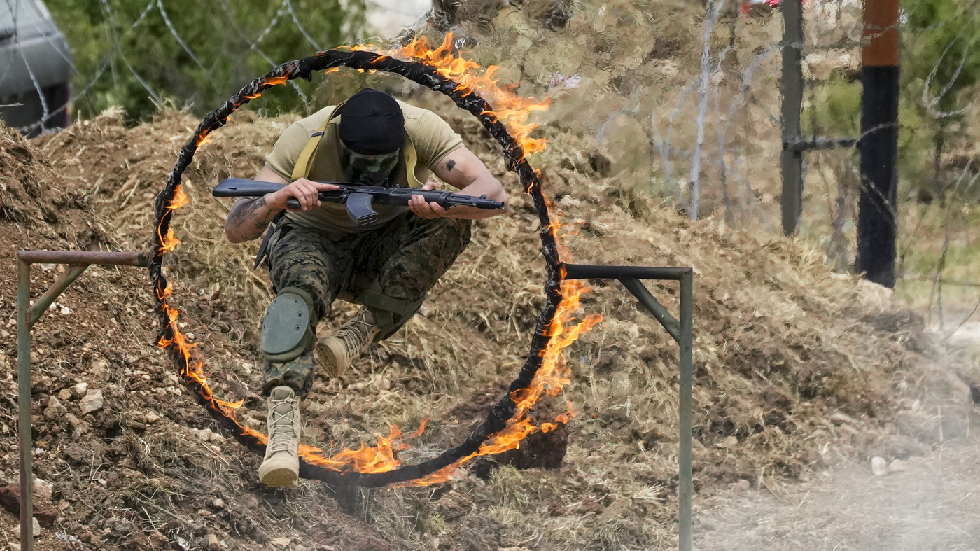 Hezbollah flexes muscles in Lebanon amid Israel tensions.