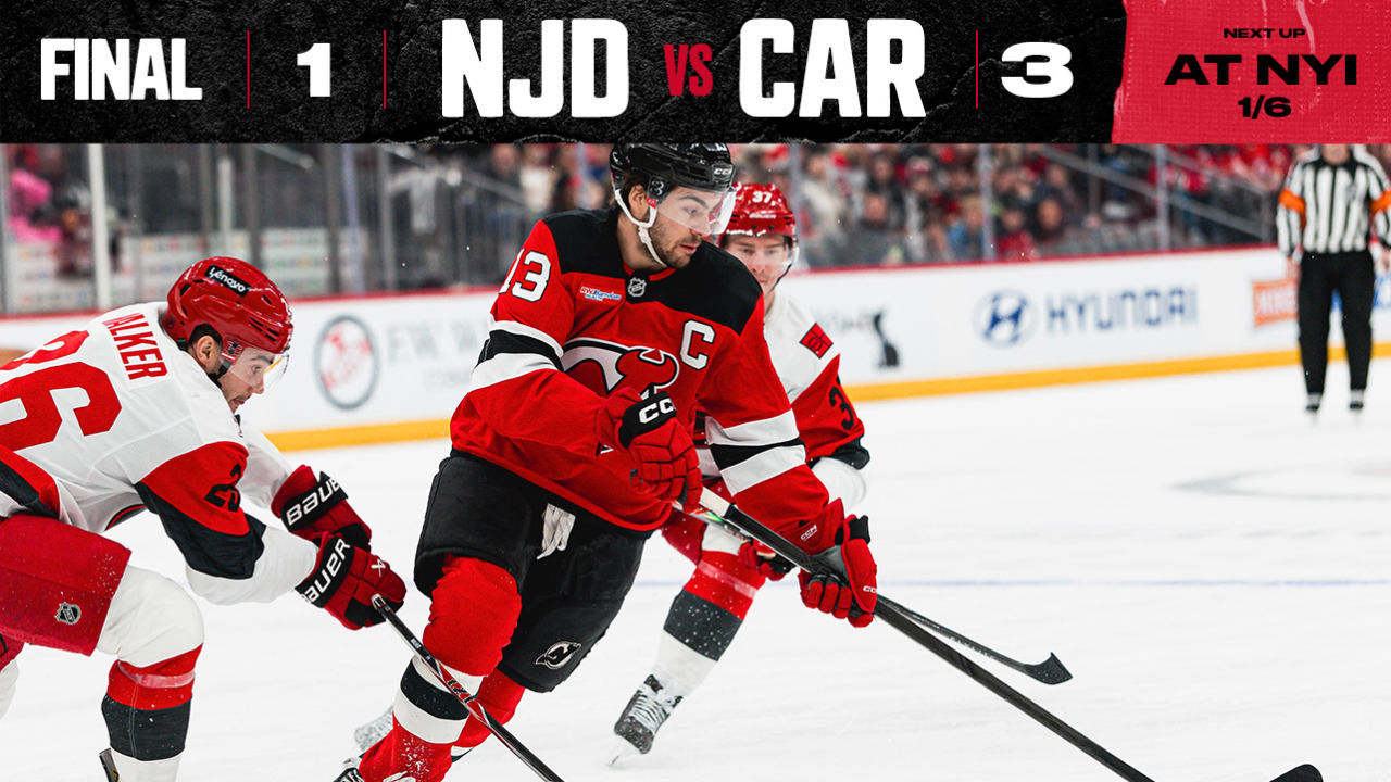 Featured image for Hurricanes Top Devils 3-1 in Injury-Heavy Match