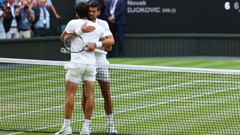 Featured image for "Alcaraz's Wimbledon triumph over Djokovic marks a shift in tennis' generational power dynamics"