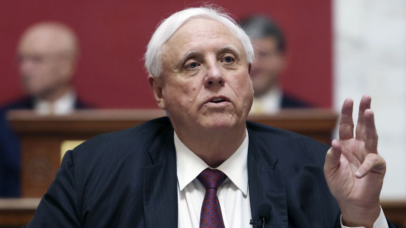 West Virginia Gov. Jim Justice to Challenge Democratic Sen. Manchin in Senate Race.