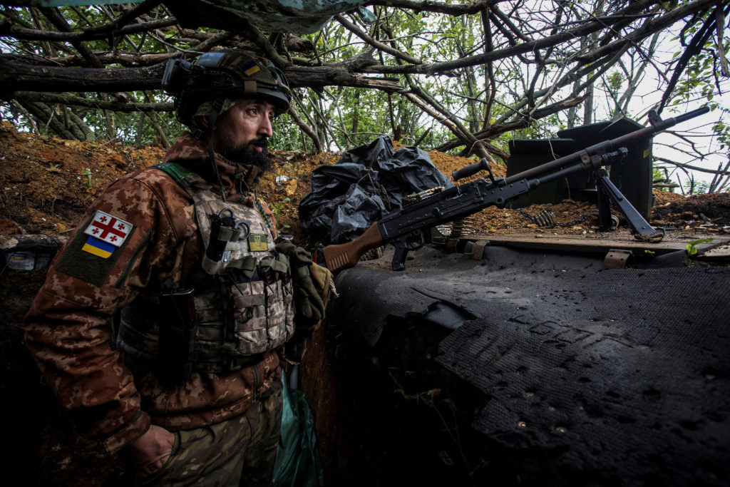 Ukrainian troops hold ground against Russian forces in Bakhmut.