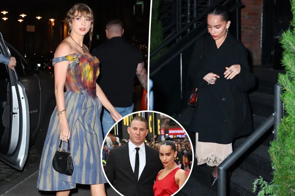 Taylor Swift and Zoë Kravitz Enjoy Stylish NYC Night Out
