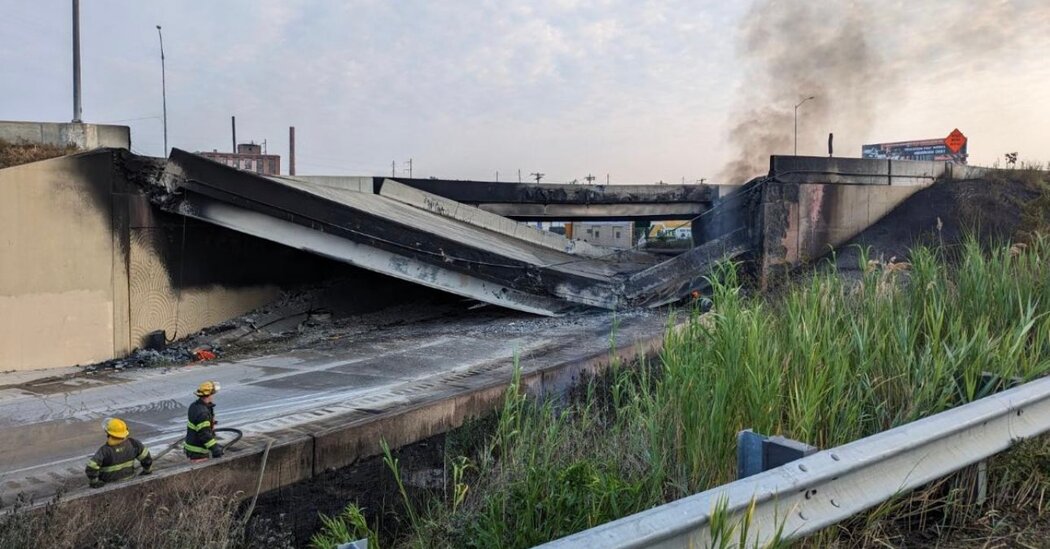 Featured image for I-95 Overpass Collapse in Philadelphia Causes Traffic Chaos.