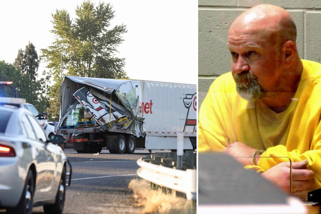 Semi-truck driver charged with DUII and manslaughter in Oregon crash that killed 7.