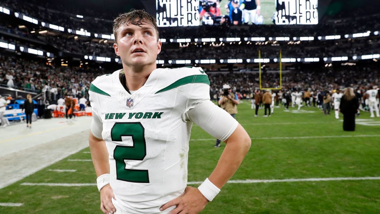 Featured image for "Jets' Zach Wilson's Uncertain Future: GM Open to Trading QB Amid Voluntary Workouts Absence"