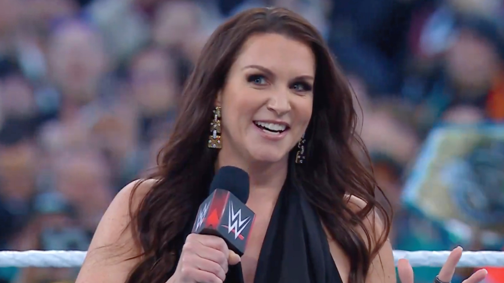Featured image for "Stephanie McMahon's Surprise Appearance Kicks Off WWE WrestleMania 40 Night Two"