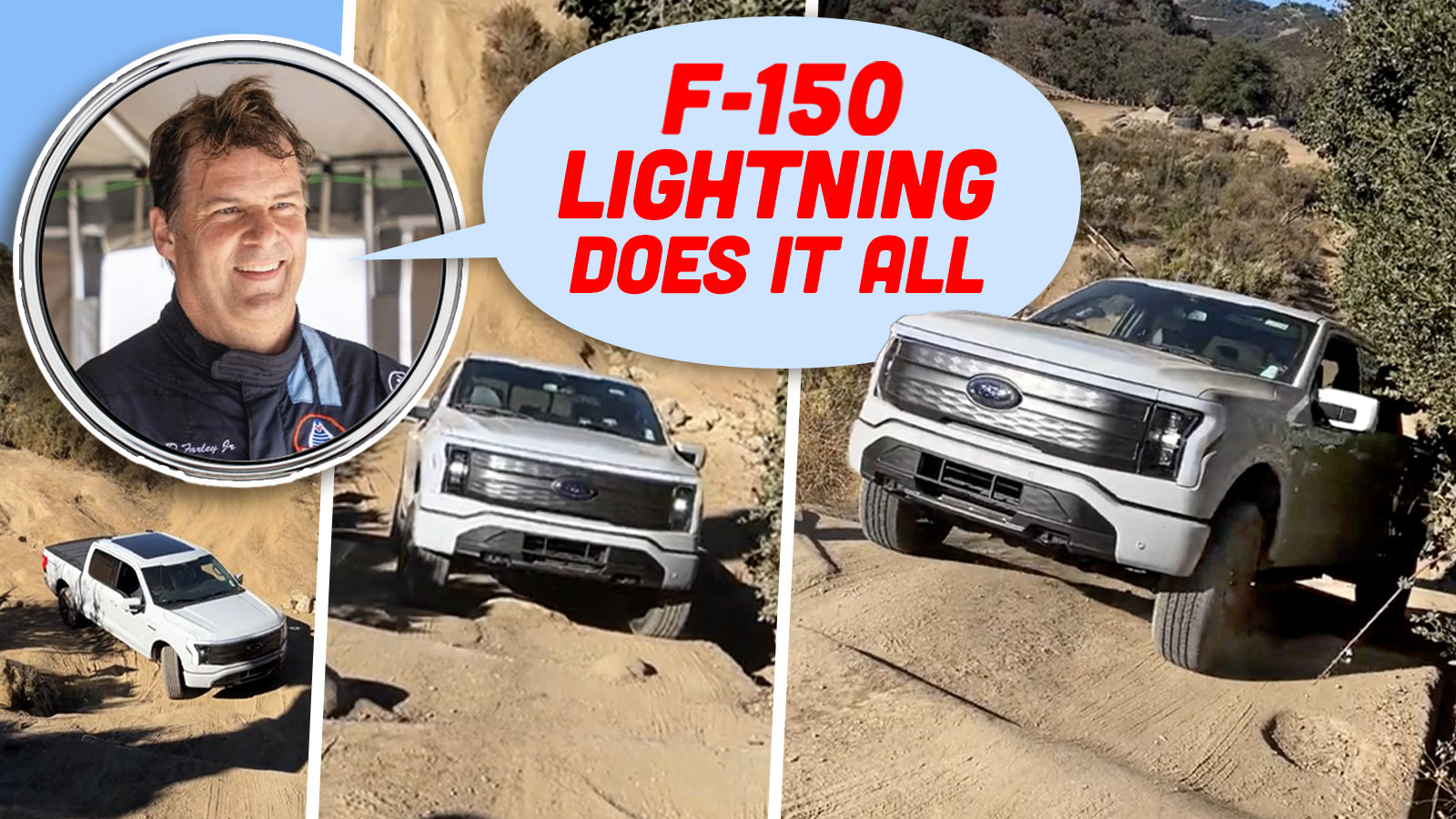 Featured image for Ford CEO Showcases F-150 Lightning Dominating Tesla Cybertruck in Off-Roading Battle