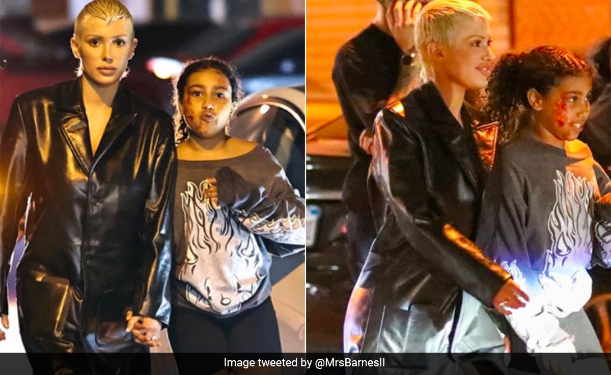 Kanye West's Daughter North and Wife Bianca Censori Share Sweet Moment at Rapper's Birthday Bash