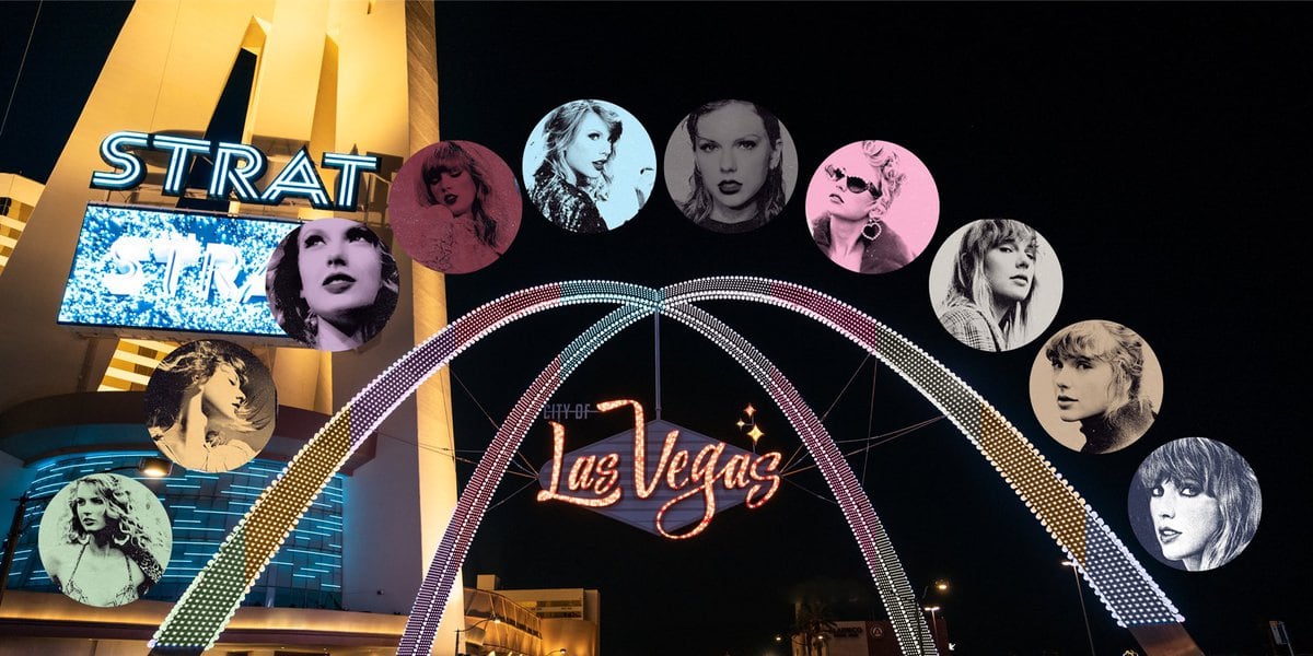 Featured image for Gateway Arches in Las Vegas to Light Up with Taylor Swift's 'Eras' Tour Inspiration.