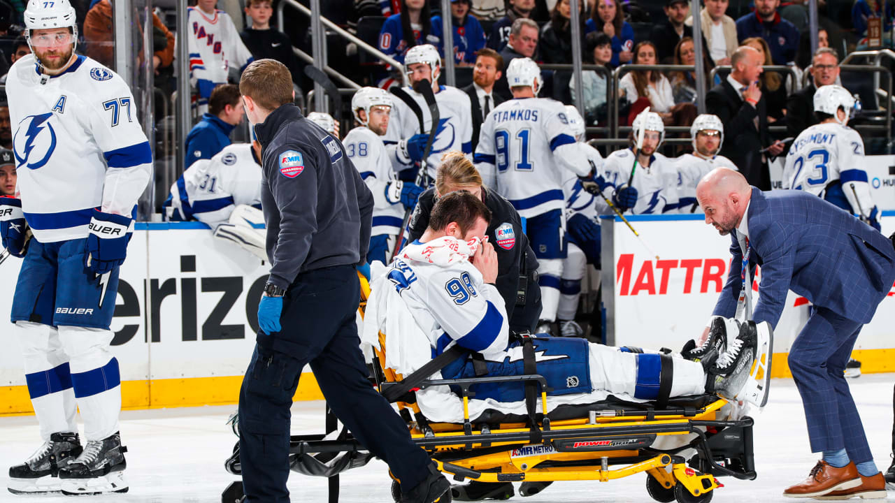 Sergachev Injured: Lightning Defender Stretchered Off Ice During Game