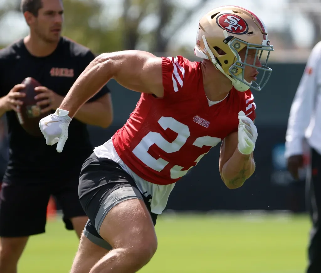 Christian McCaffrey Limited at Practice Due to Calf Injury