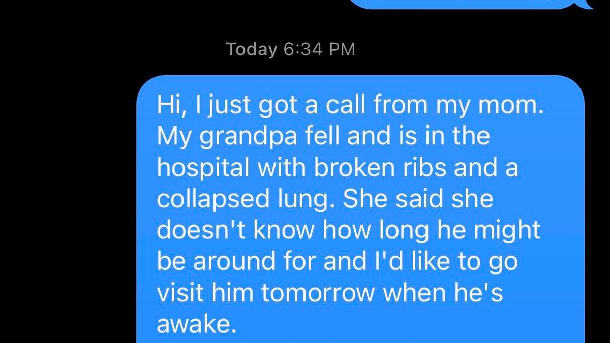 Featured image for Boss' Heartless Reply to Employee's Request for Time Off to Visit Dying Grandfather