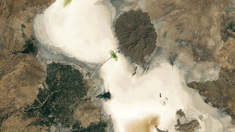 Featured image for "Middle East's Largest Lake Transforms Into Salt Flat, Surprising Experts"