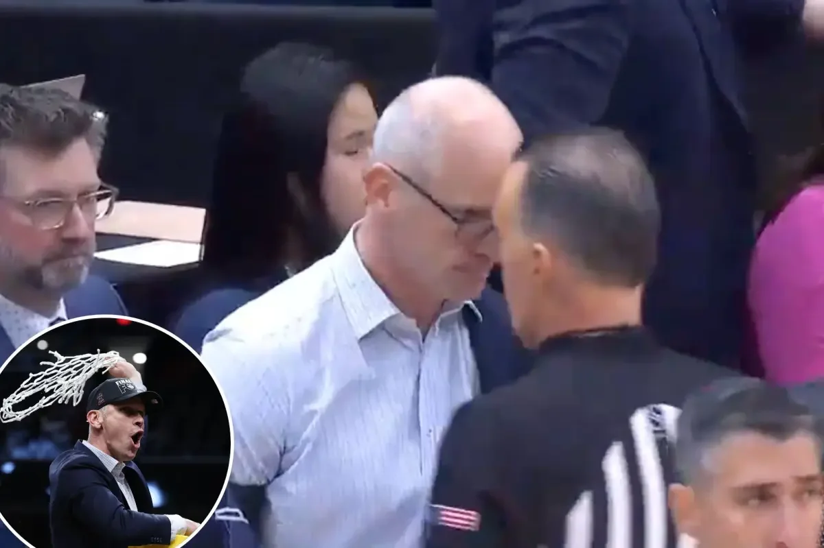 Hurley’s forehead-to-ref moment sparks debate after UConn’s late win
