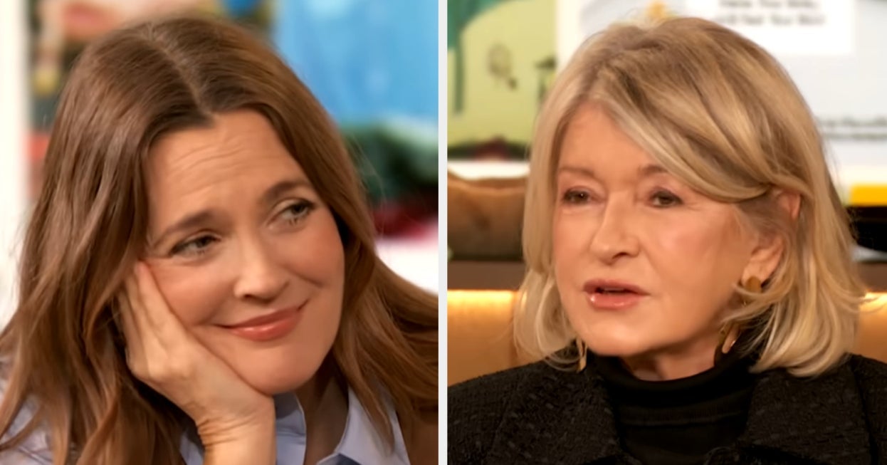 Featured image for Martha Stewart Playfully Rebukes Drew Barrymore's Affectionate Gesture During Interview