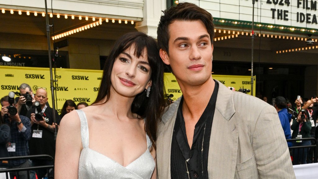 Featured image for Anne Hathaway and Nicholas Galitzine Shine at 'The Idea of You' Premiere