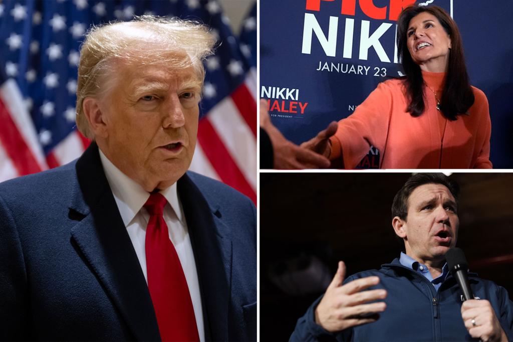 "Trump Dominates New Hampshire Poll, Haley Trails, DeSantis Lags"
