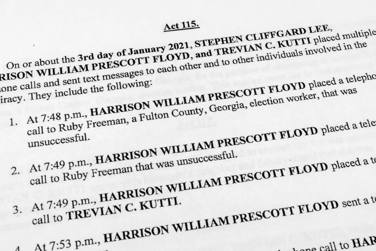 Defendant in Georgia election indictment released on bond after jail time