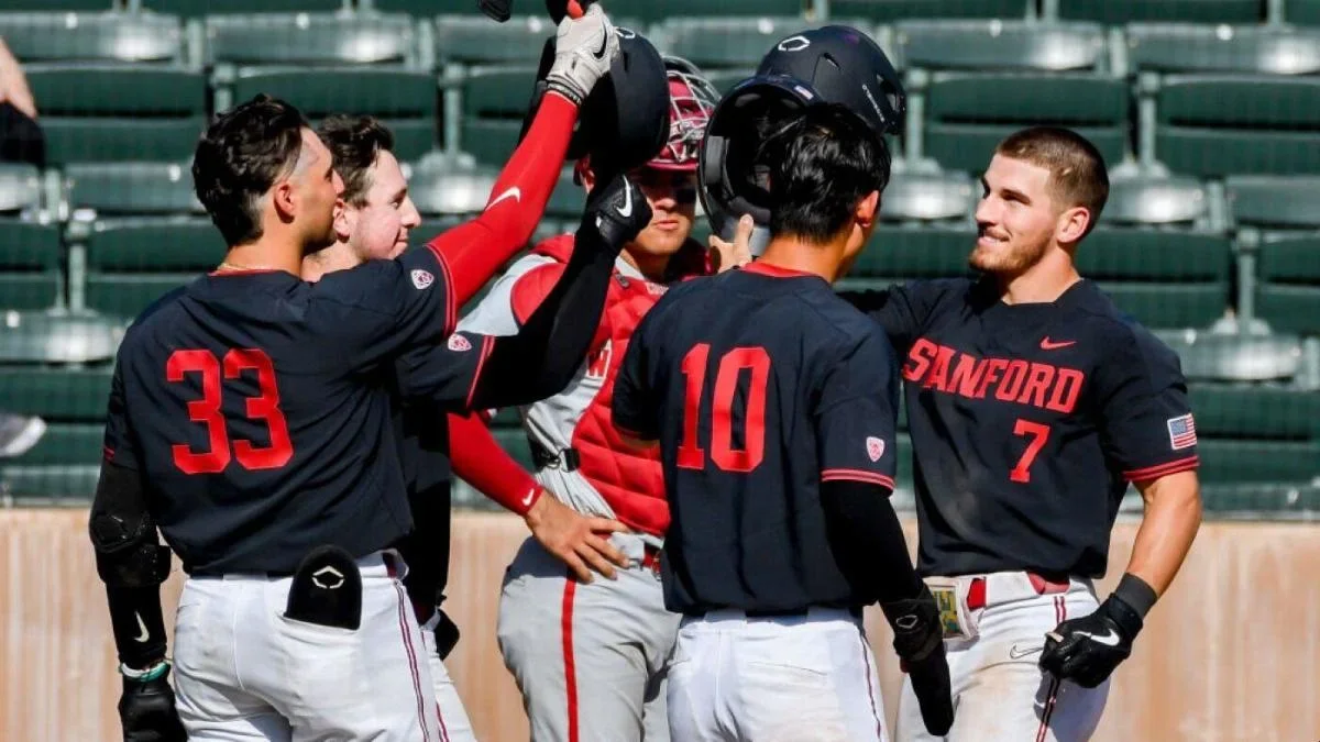 Stanford advances to College World Series on walk-off due to lost ball in lights.