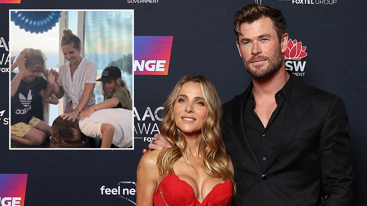 Featured image for Chris Hemsworth and Elsa Pataky face backlash for violent birthday prank on son