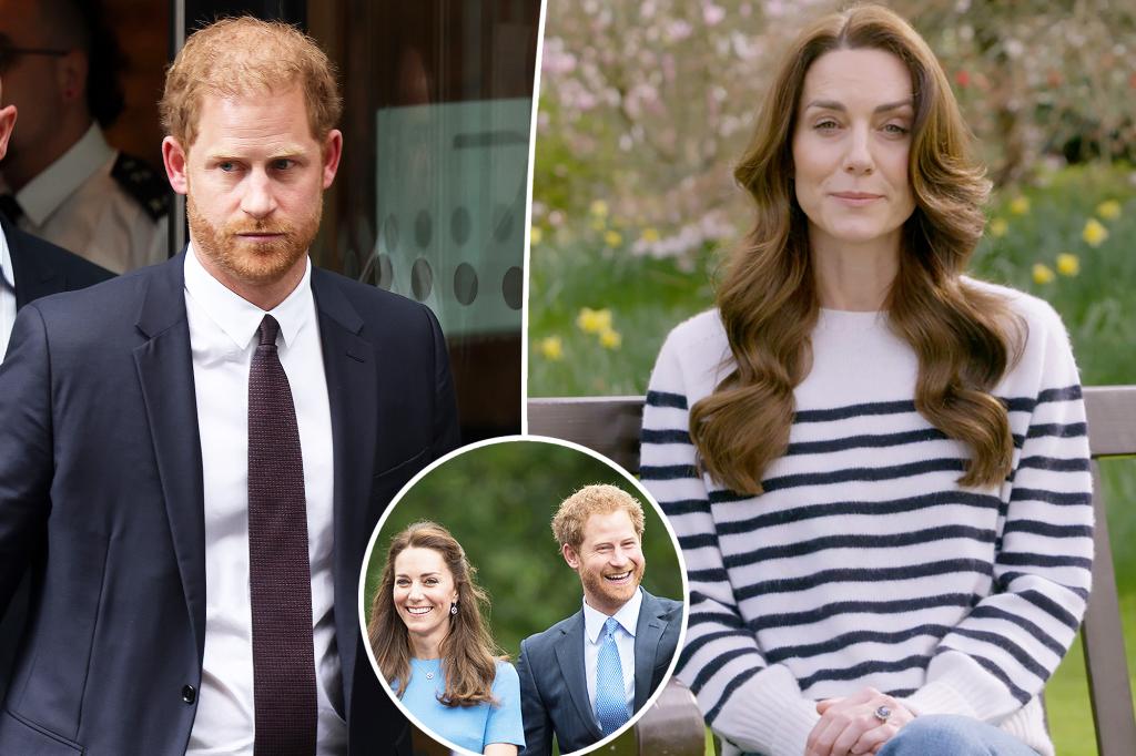 "Report: Prince Harry Learns of Kate Middleton's Cancer Diagnosis on TV"