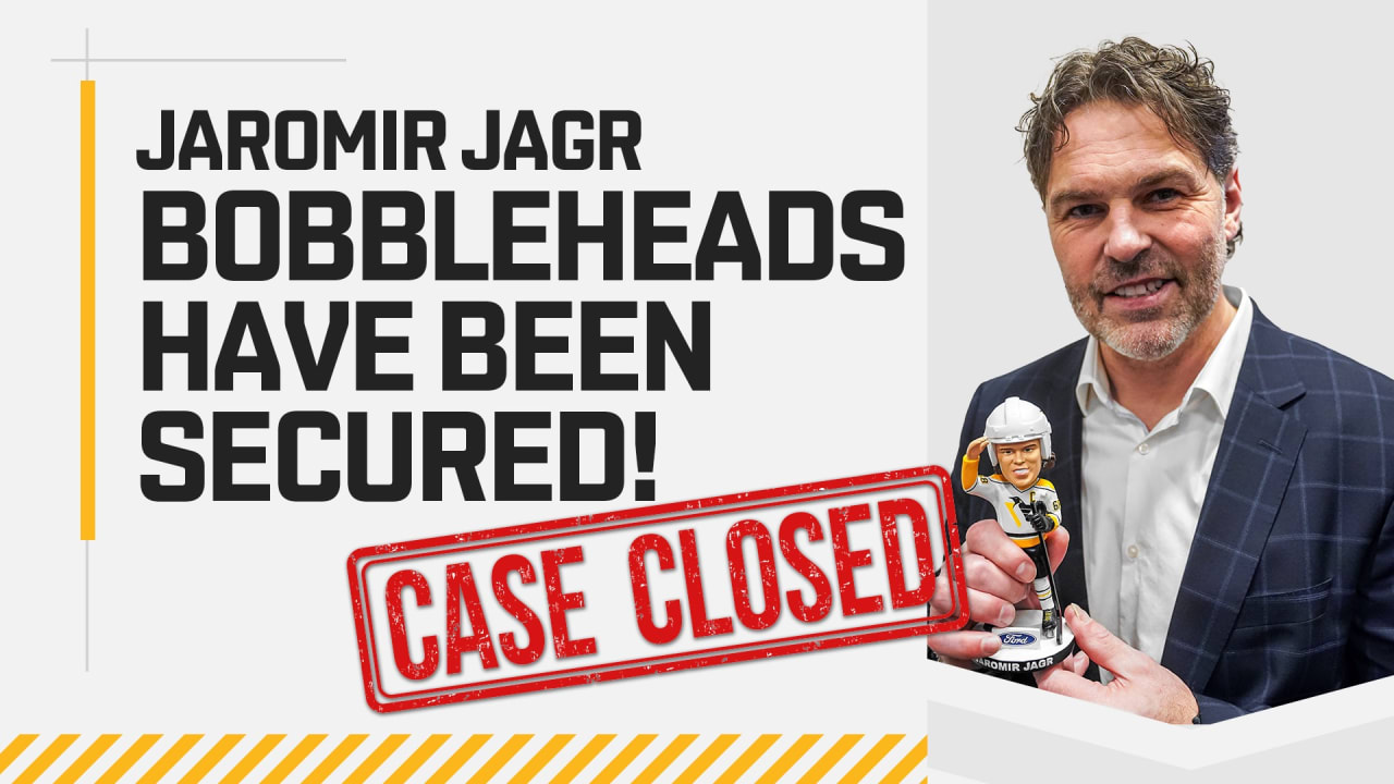 Featured image for "Penguins Recover Stolen Jaromir Jagr Bobbleheads for April Distribution"