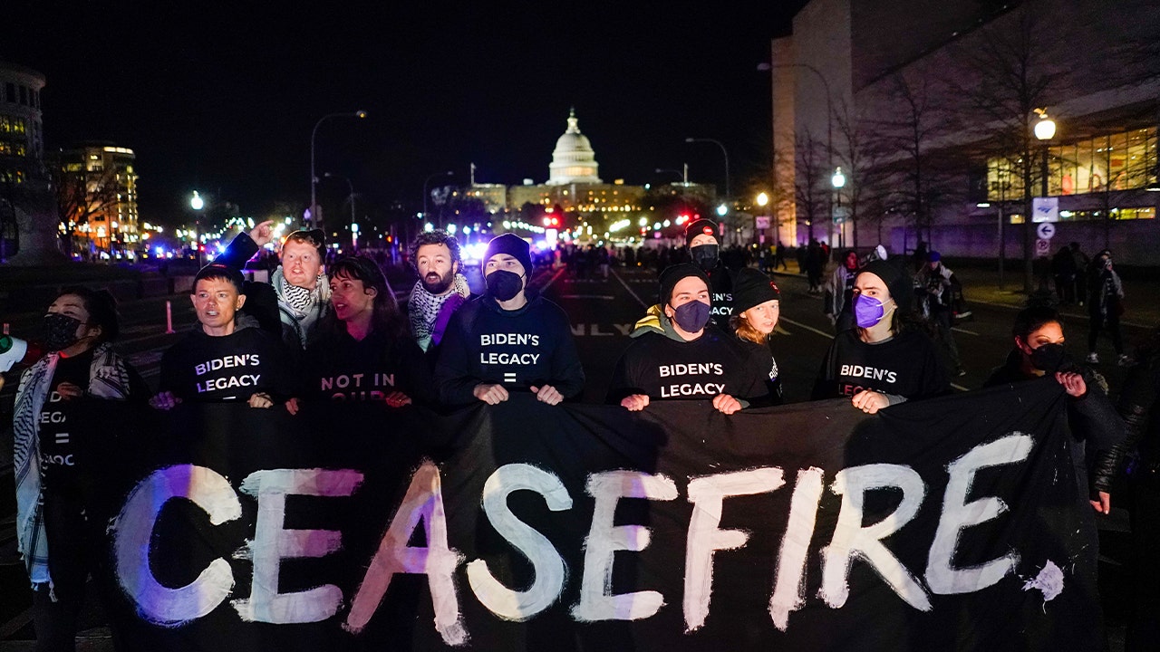 "SOTU Disrupted by Pro-Palestinian Protesters: Accusations of Genocide Against Biden's Legacy"