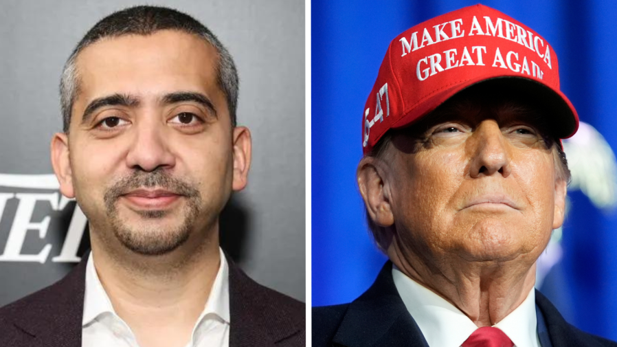 Featured image for "Mehdi Hasan's Media Company Vows to Challenge Trump Legal Cases and Media Enabling of Fascism"