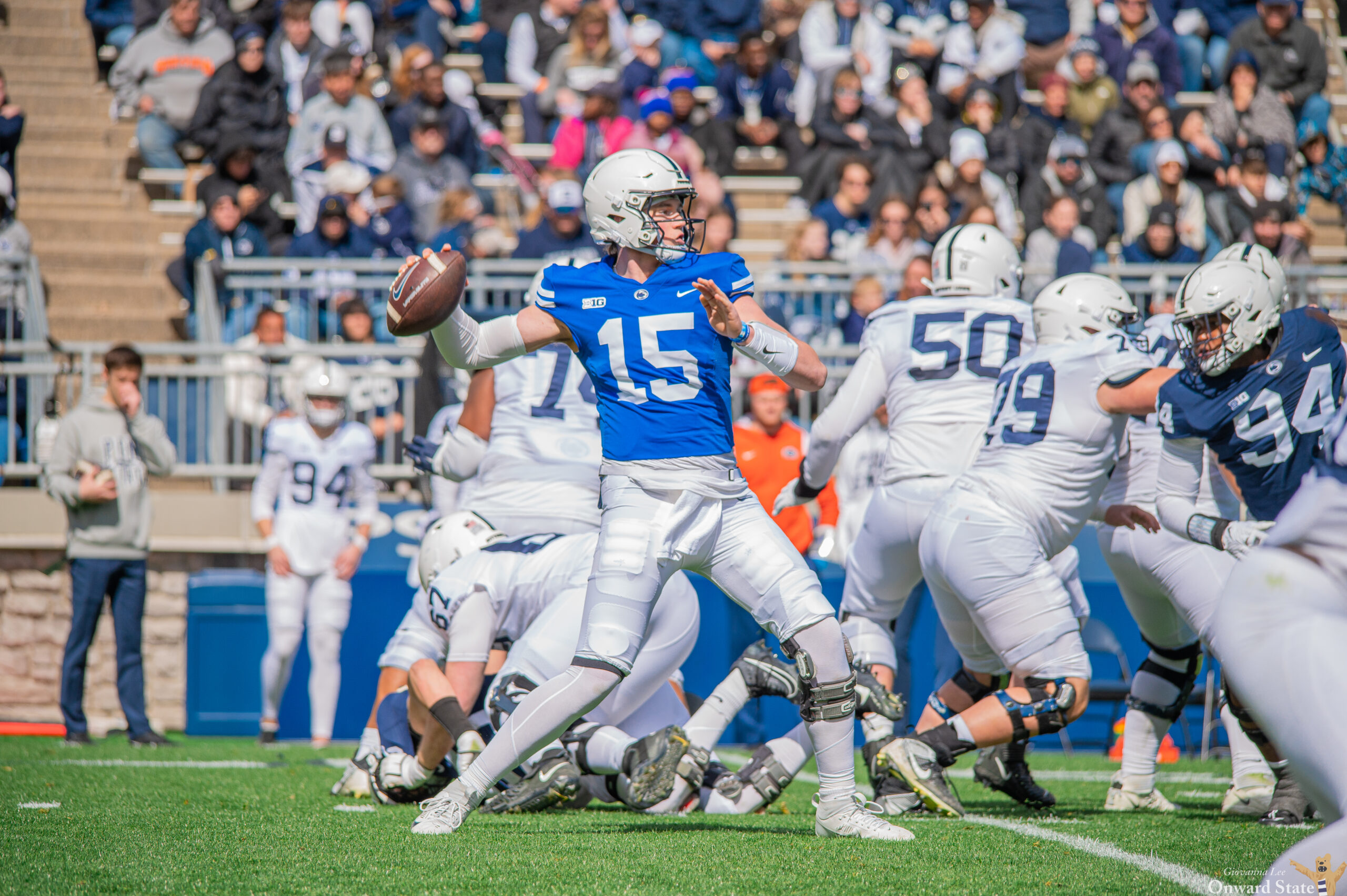 Featured image for "Drew Allar Shines in Penn State's Blue-White Spring Scrimmage"