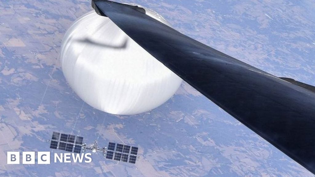 Featured image for Chinese spy balloon transmitted real-time intelligence from sensitive U.S. military sites to Beijing.