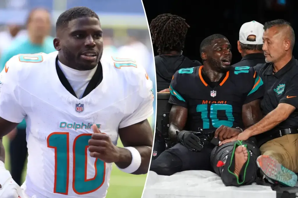 Featured image for Tyreek Hill's Dolphins Career Likely Over After Injury