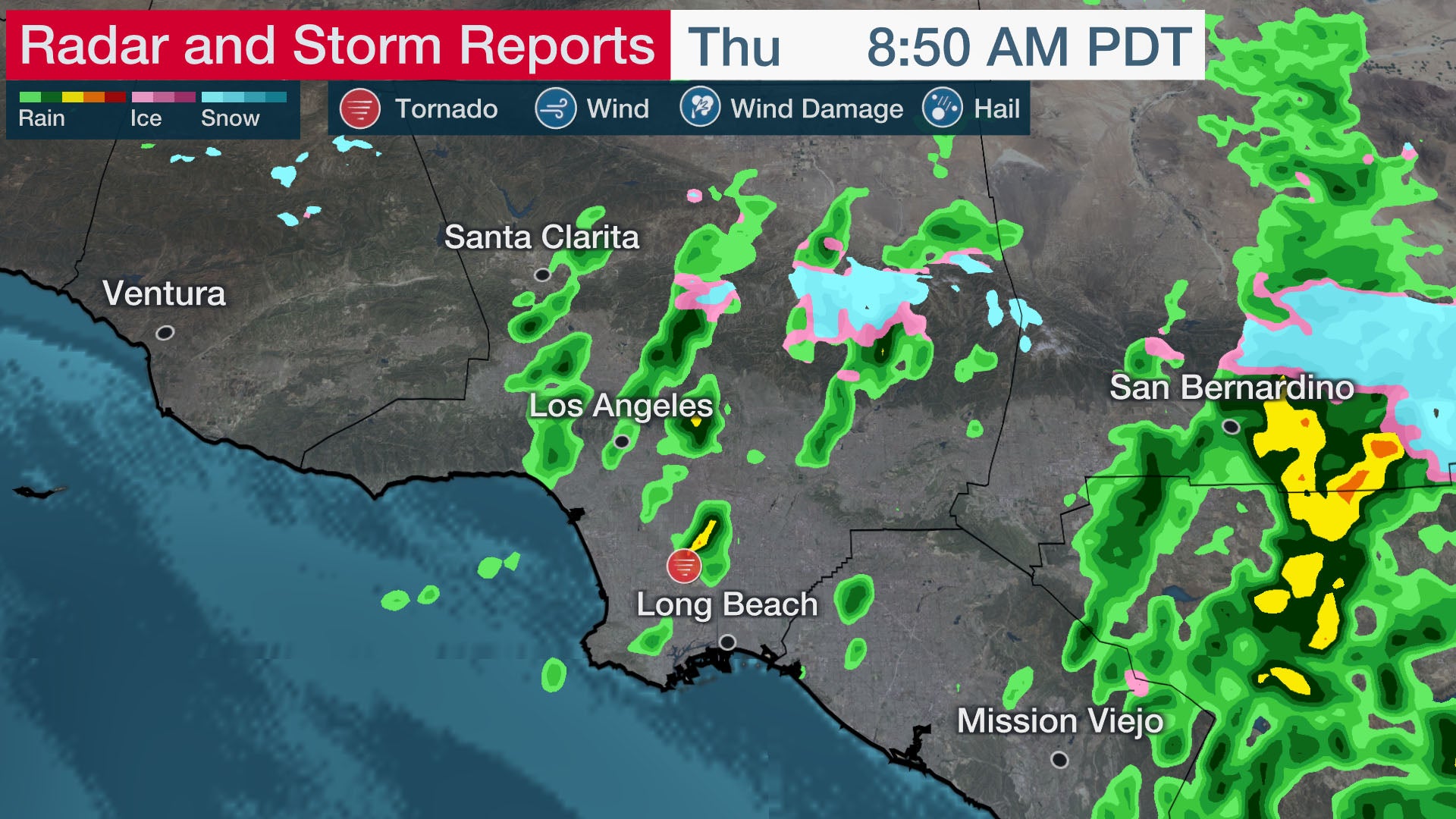 Featured image for Southern California Weather Update: Tornadoes, Snow, and Rain Expected.