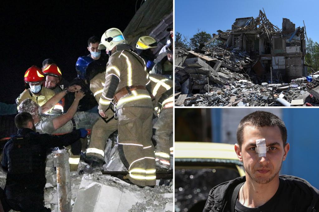 Russian missile strikes cause devastation in Ukraine, including tragic loss of child.