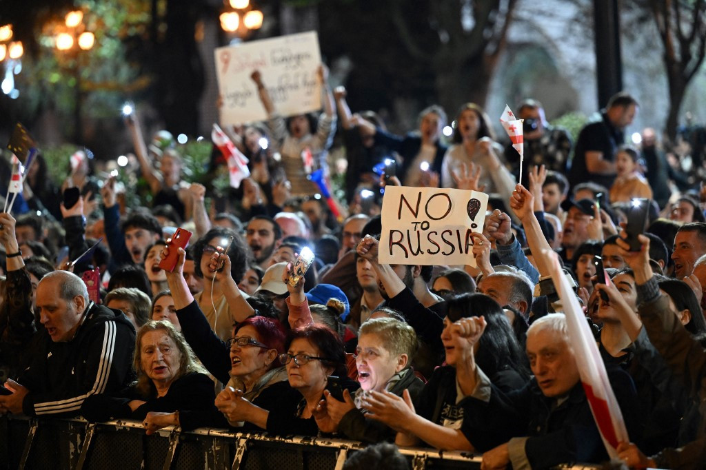 "Georgia's Political Turmoil: Protests, Brawls, and Controversial Legislation"