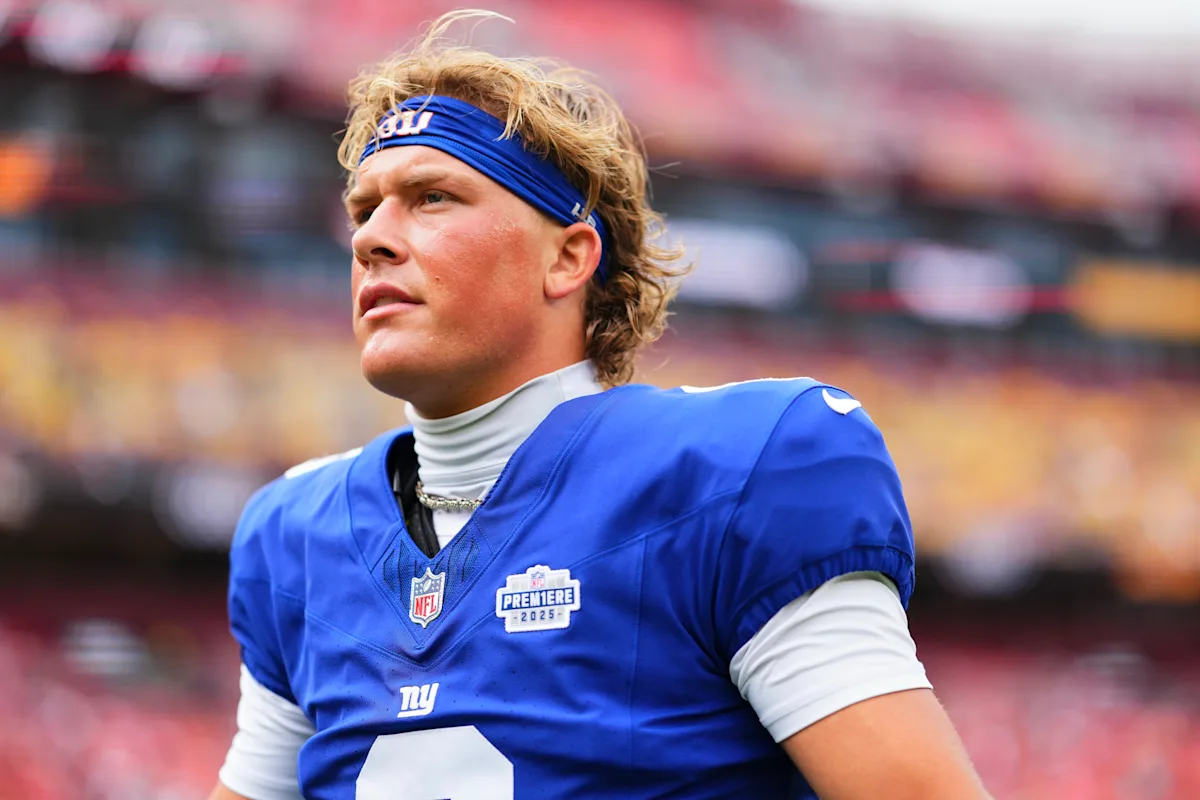 Giants to Start Rookie Jaxson Dart Over Russell Wilson in Week 4