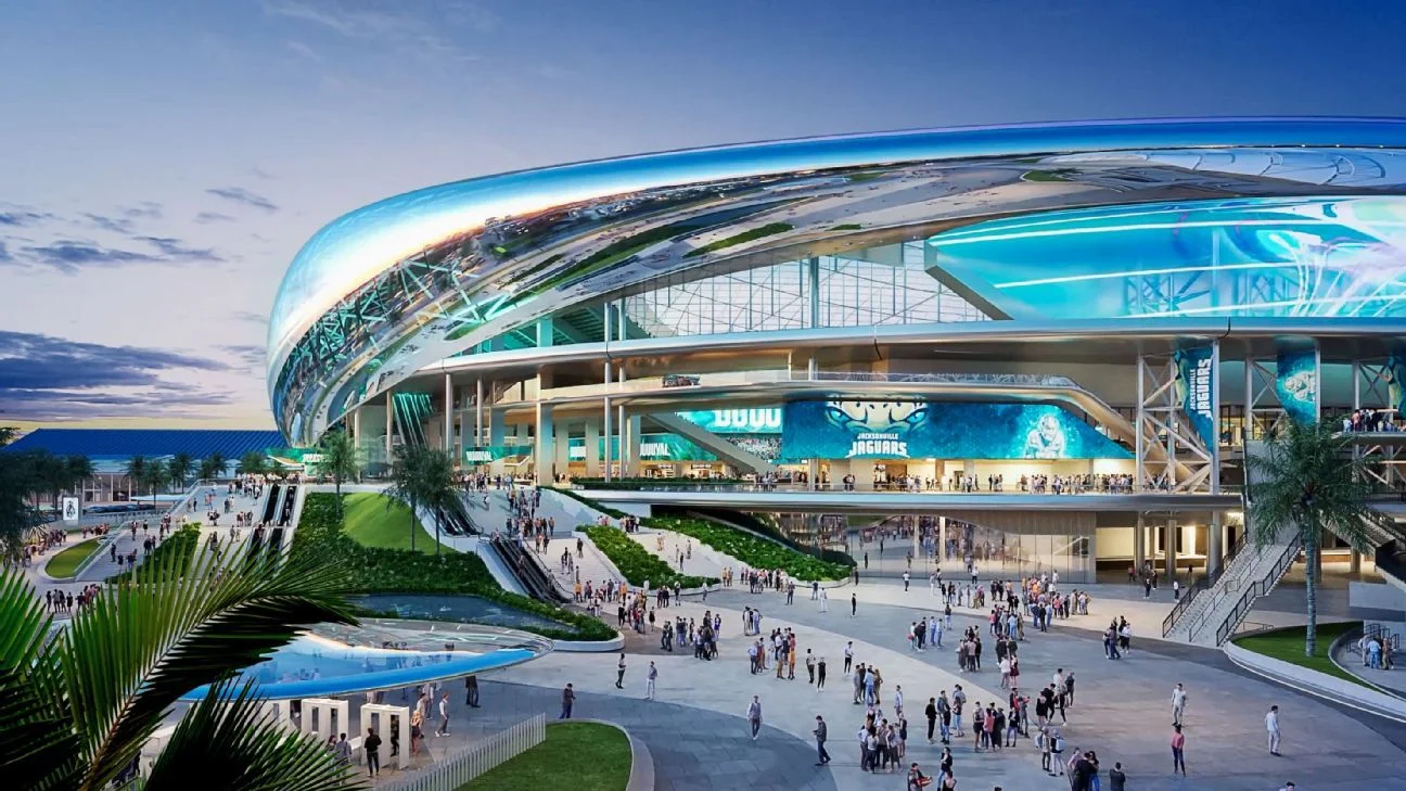 Jaguars reveal futuristic stadium renovation plans.