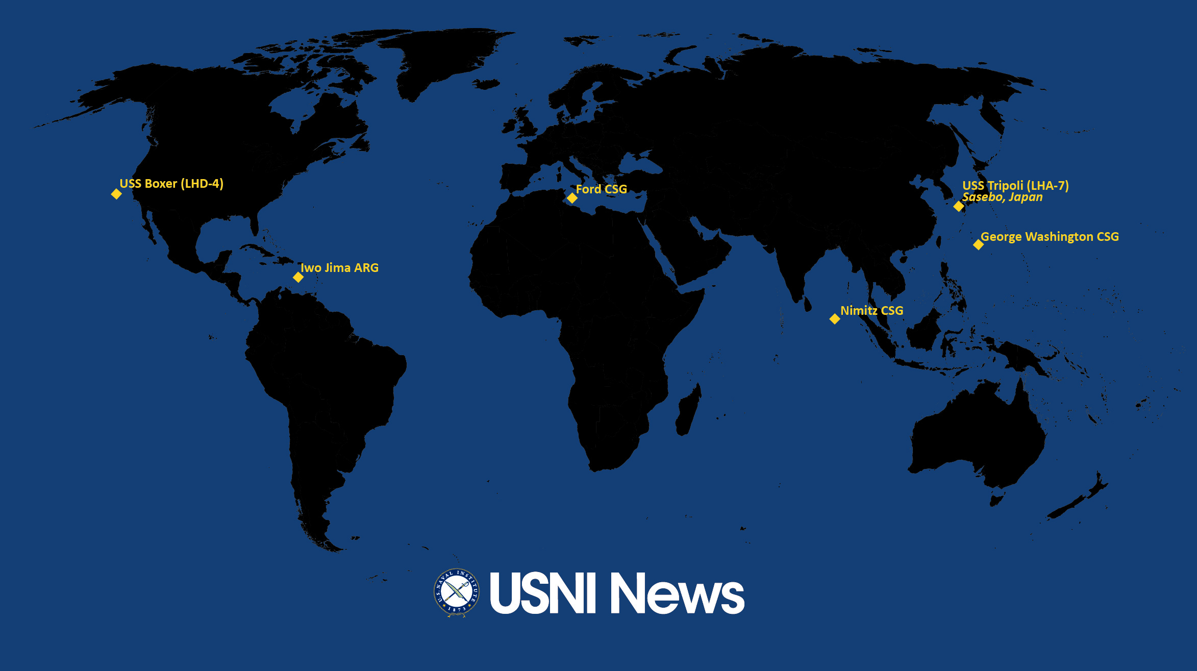 Featured image for USNI News Updates Fleet and Marine Status as of October 14, 2025