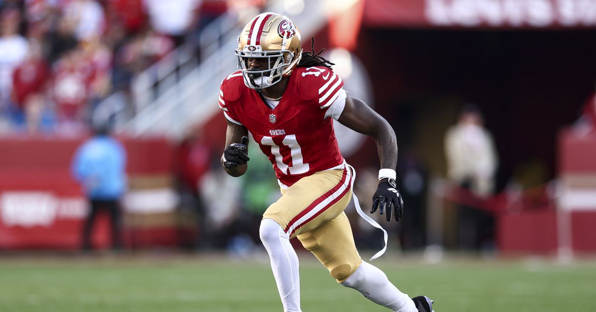 Featured image for Patriots Eye Trade for 49ers' Brandon Aiyuk