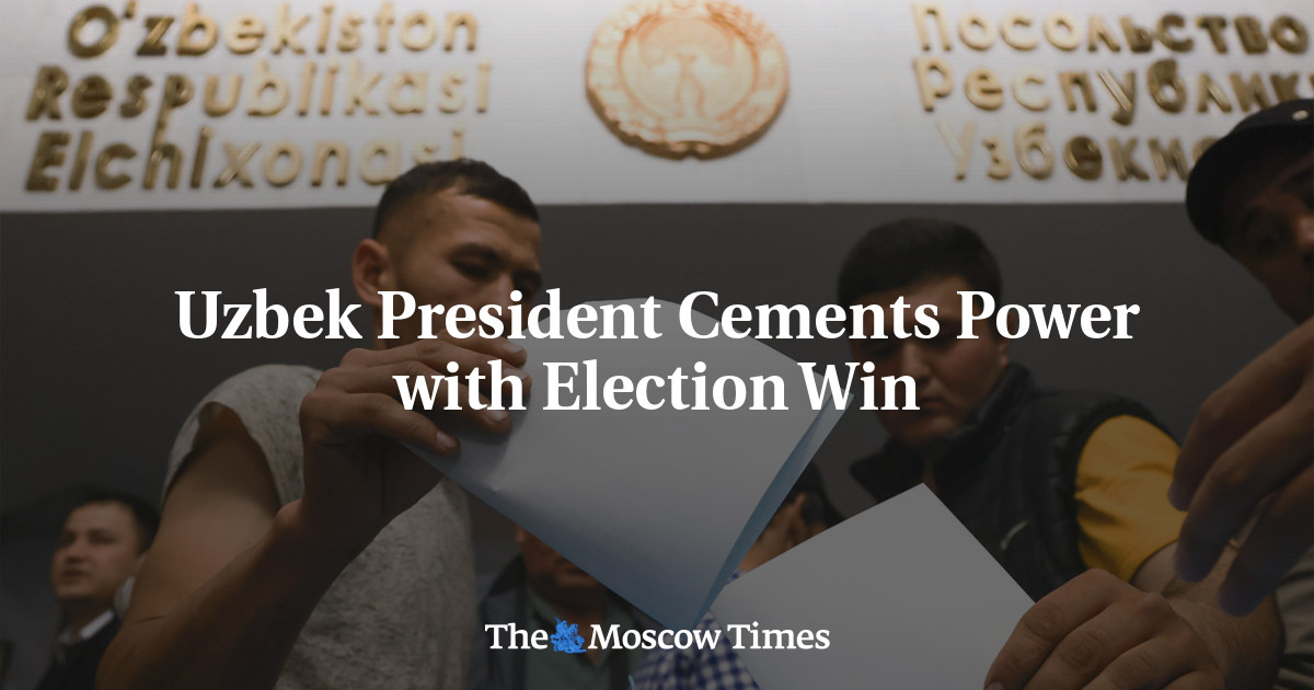 Uzbek President Mirziyoyev Secures Re-election in Predictable Vote