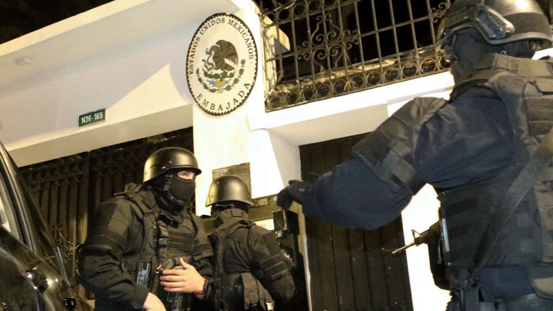 "Ecuador's Police Raid on Mexican Embassy Sparks Diplomatic Crisis and Former VP's Arrest"
