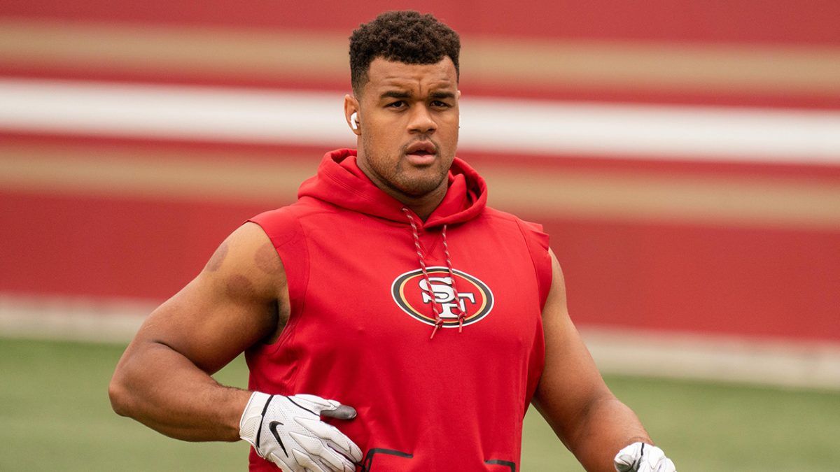 "Arik Armstead and Trent Brown Return to 49ers Practice Ahead of Playoffs"