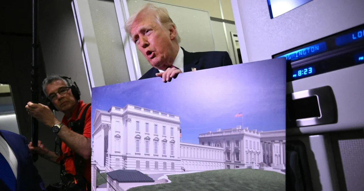 Trump touts massive underground complex beneath White House ballroom