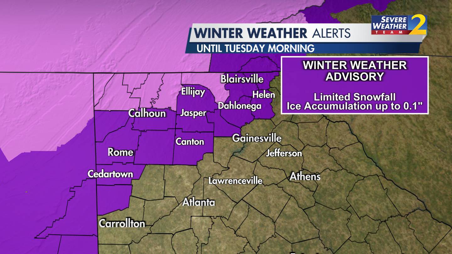 "Winter Storm Warning: Frigid Weather Threatens North Georgia Holiday Weekend"