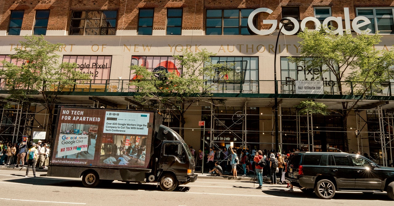 Featured image for "Google Fires 28 Workers Over Protests Against Israel Cloud Deal"