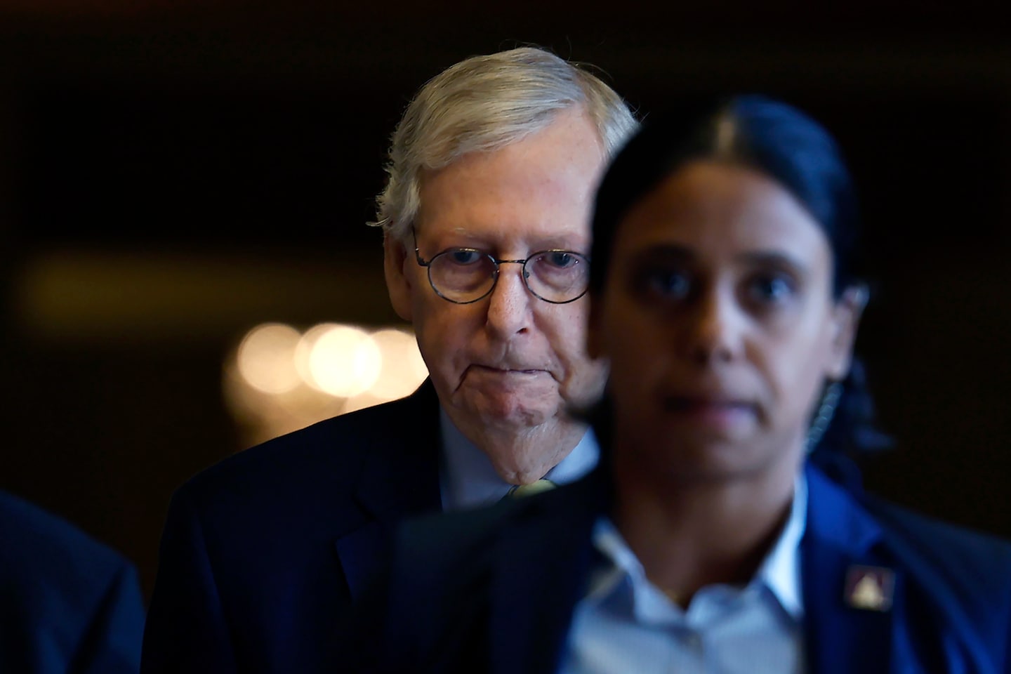 Mitch McConnell returns to Senate after head injury