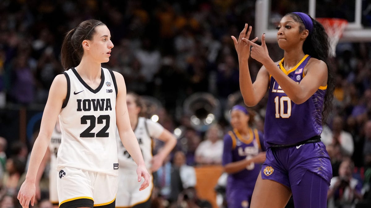 "Elite 8 Showdown: Caitlin Clark vs. Angel Reese in NCAA Tournament Rematch"