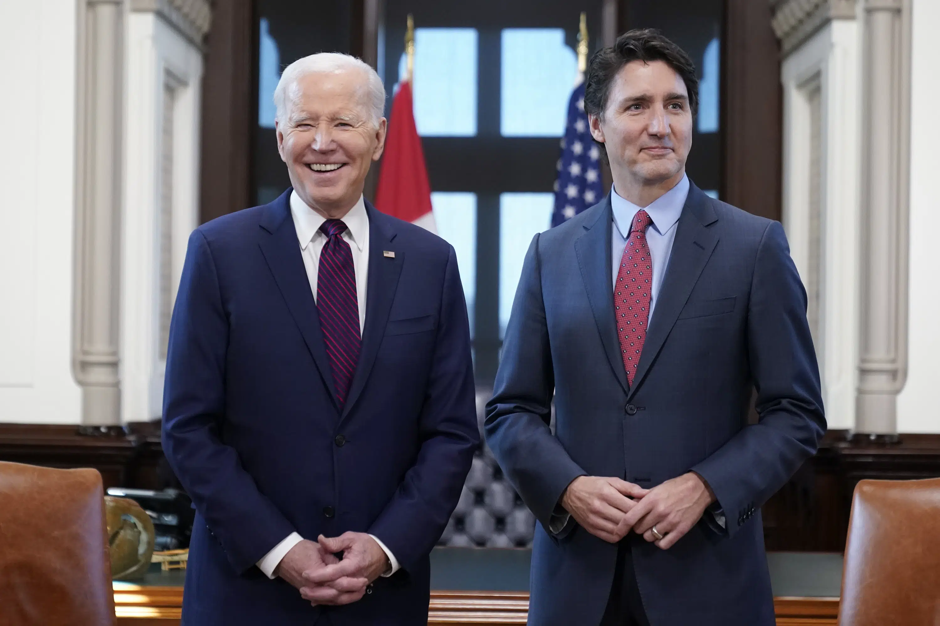 Biden and Trudeau stand firm against authoritarian regimes and Russia-China ties.