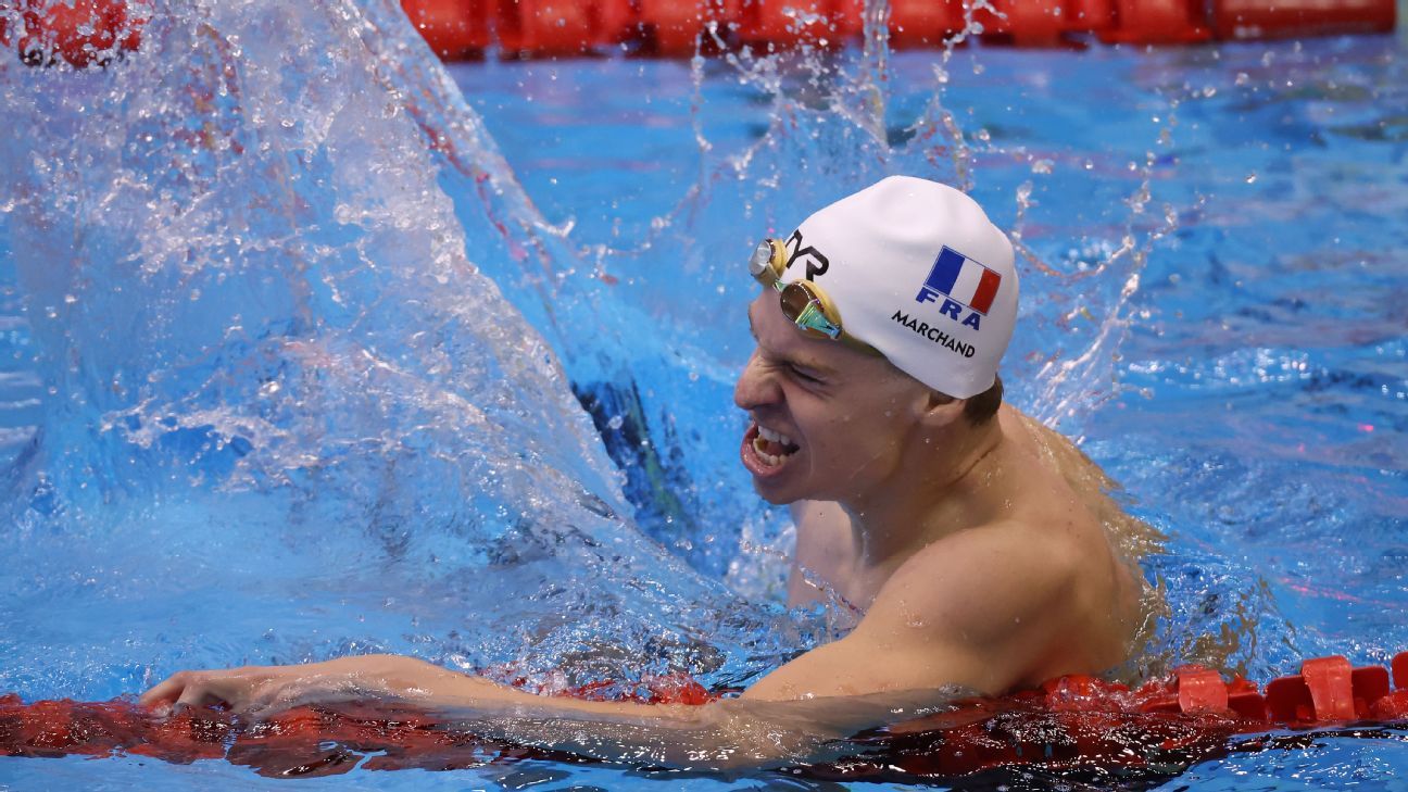 "French Swimmer Leon Marchand Shatters Michael Phelps' Last World Record"