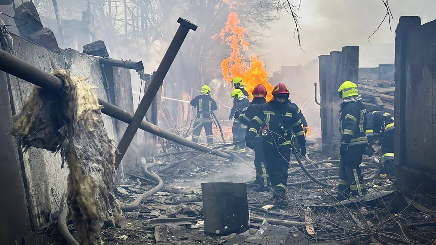 "Russian Strike Claims 14 Lives in Odesa, Officials Report"