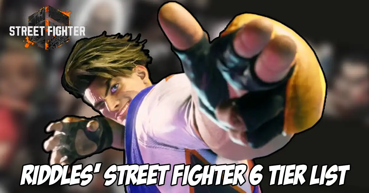 Featured image for "Professional Smash competitor Riddles releases new Street Fighter 6 tier list, while Haitani achieves Master rank with all characters"